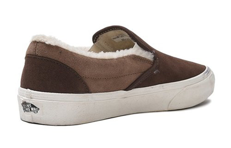Vans Classic Slip-On Retro Low Top Casual Skate Shoes Unisex Brown VN0A38F7UM0