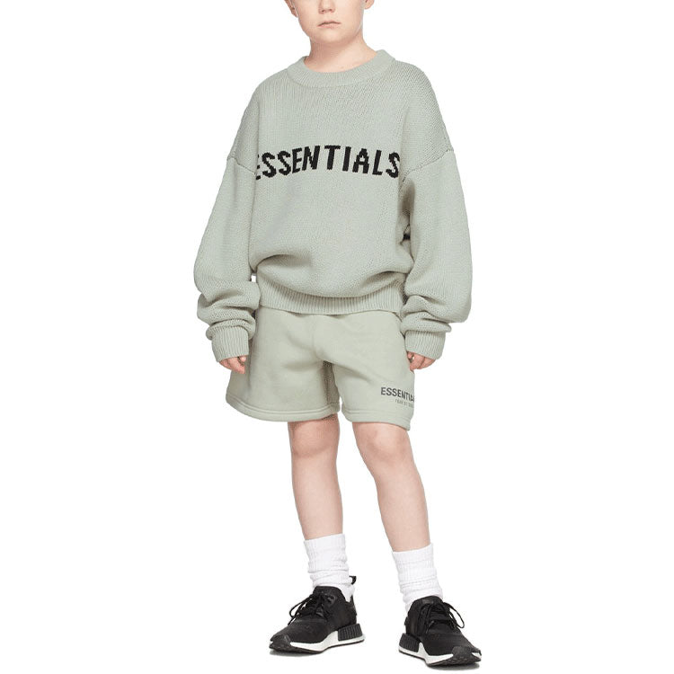 (GS) Fear of God Essentials FW21 Green/Concrete Pullover Sweater FOG-FW21-131