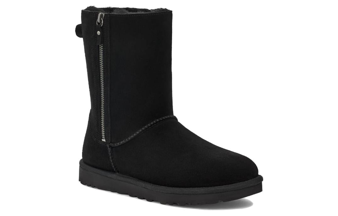 (WMNS) UGG Classic Short Zip 'Black' 1153490-BLK