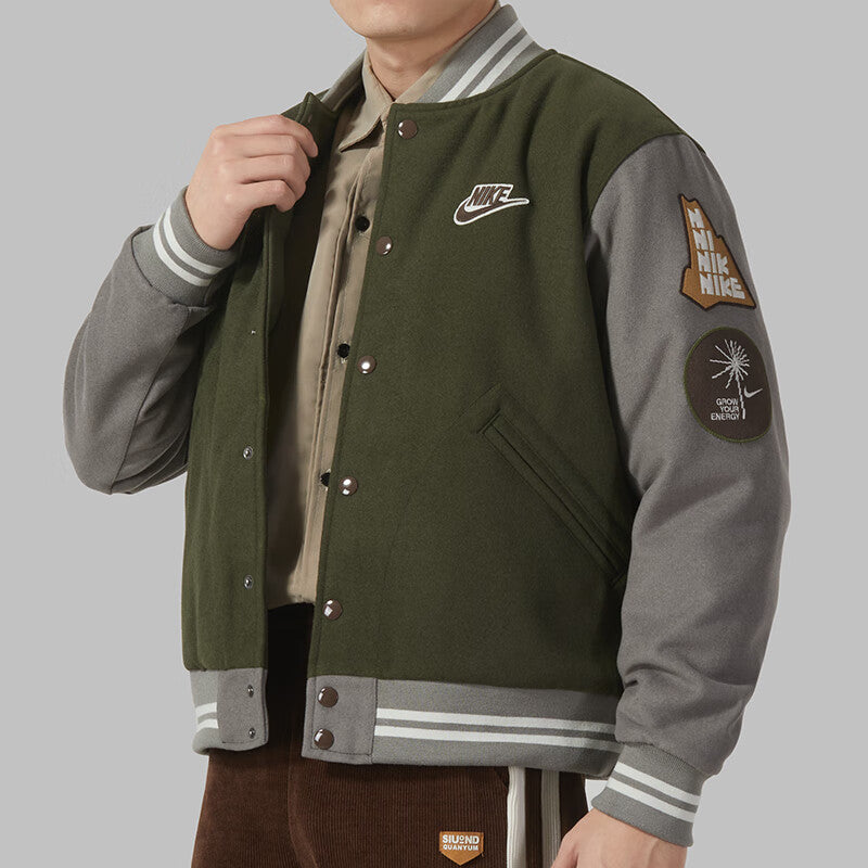 Nike Outdoor Varsity Jacket 'Olive Green' FV4026-325