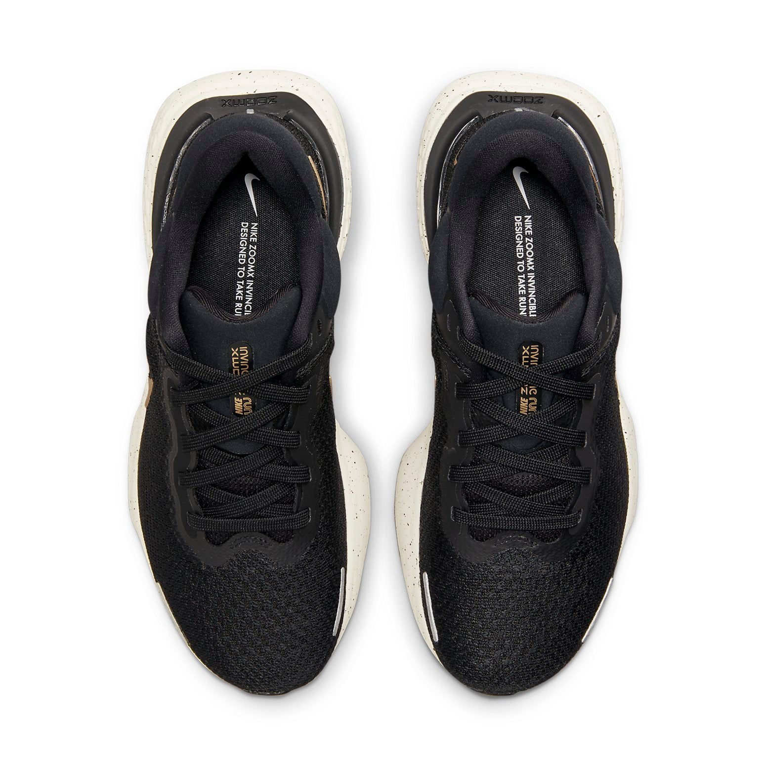 (WMNS) Nike ZoomX Invincible Run Flyknit 'Black Metallic Gold' CT2229-004