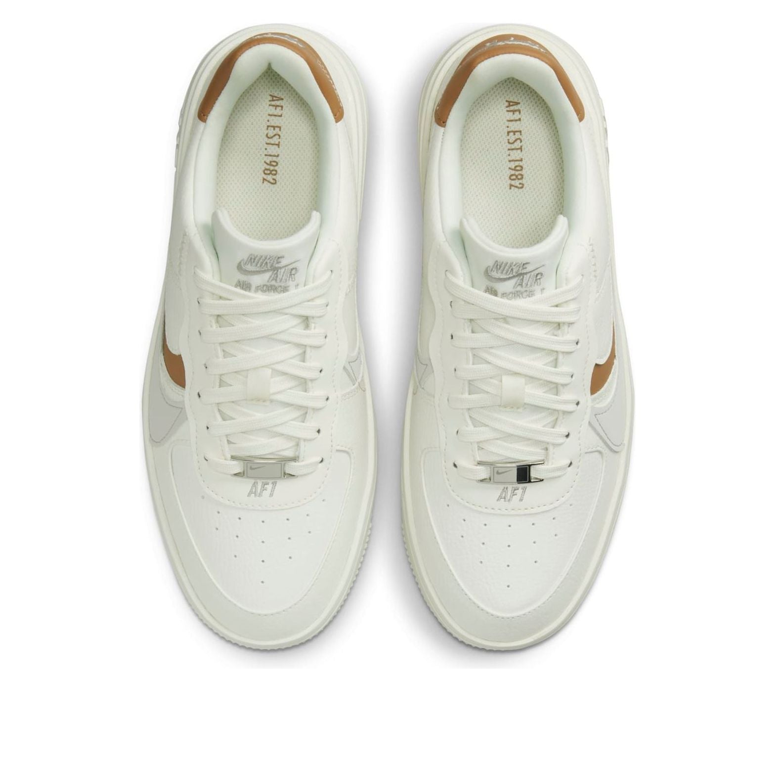 (WMNS) Nike Air Force 1 Low 1 PLT.AF.ORM 'White Brown' DZ5017-133