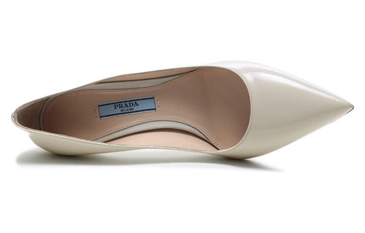 (WMNS) PRADA Pointed Patent Leather Heels 'White' 1I834I_069_F0K74_F_085