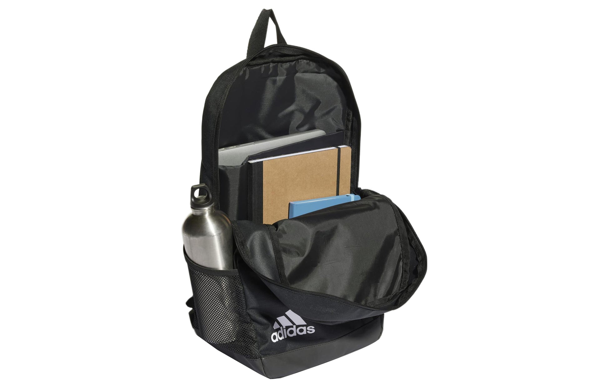 adidas Large Capacity logo Sports backpack Unisex Pure Black HG0356