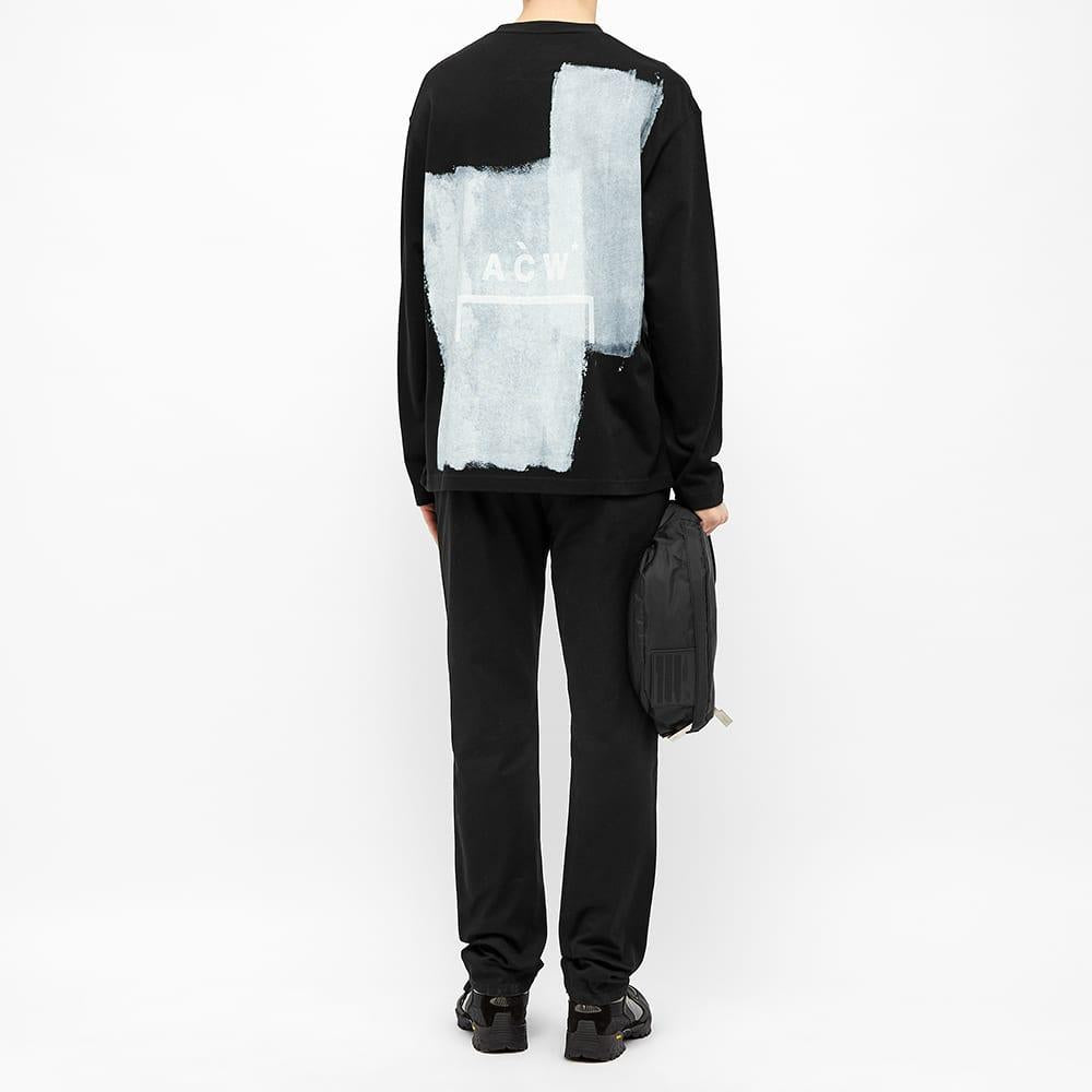 A-COLD-WALL* SS20 Long Sleeve Block Painted Tee Logo Tee ACWMTS008WHL-BK