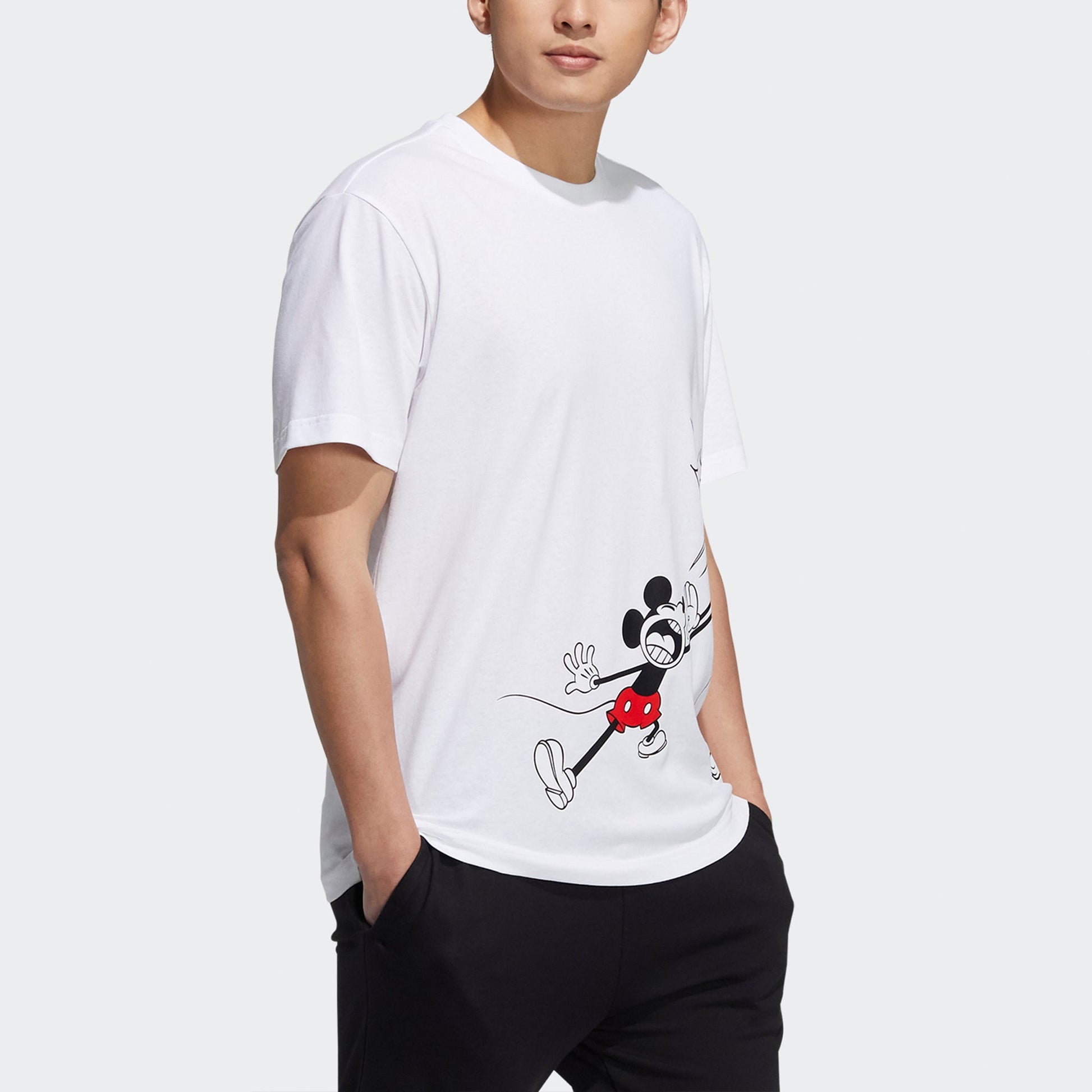 adidas neo x Disney Crossover M Mf Tee 2 Cartoon Printing Sports Short Sleeve White HF0451
