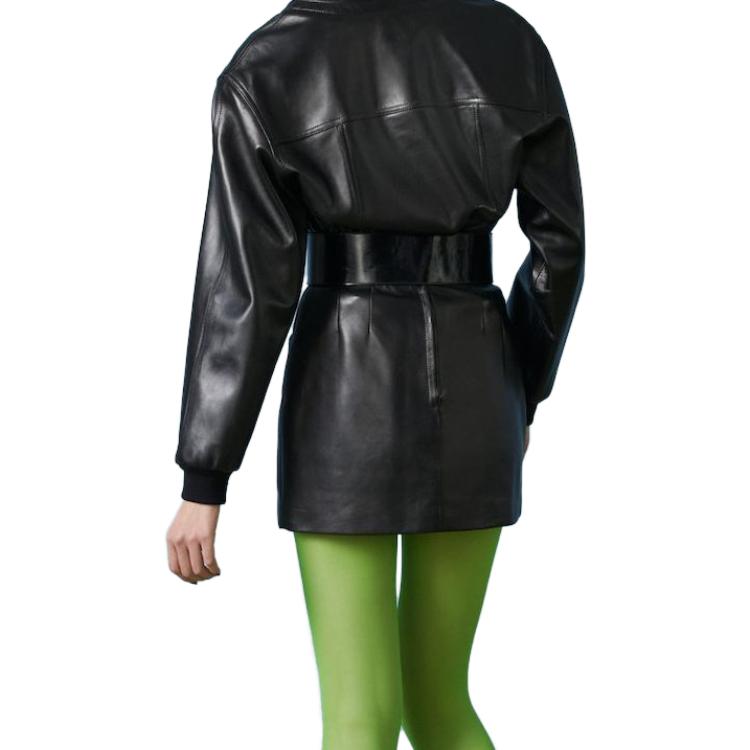 (WMNS) Gucci Leather Skirt 'Black' 746790-XN336-1000