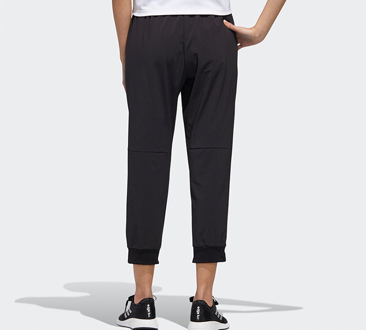 (WMNS) adidas Mh 3/4 Wv Sweatpants Black GF0123