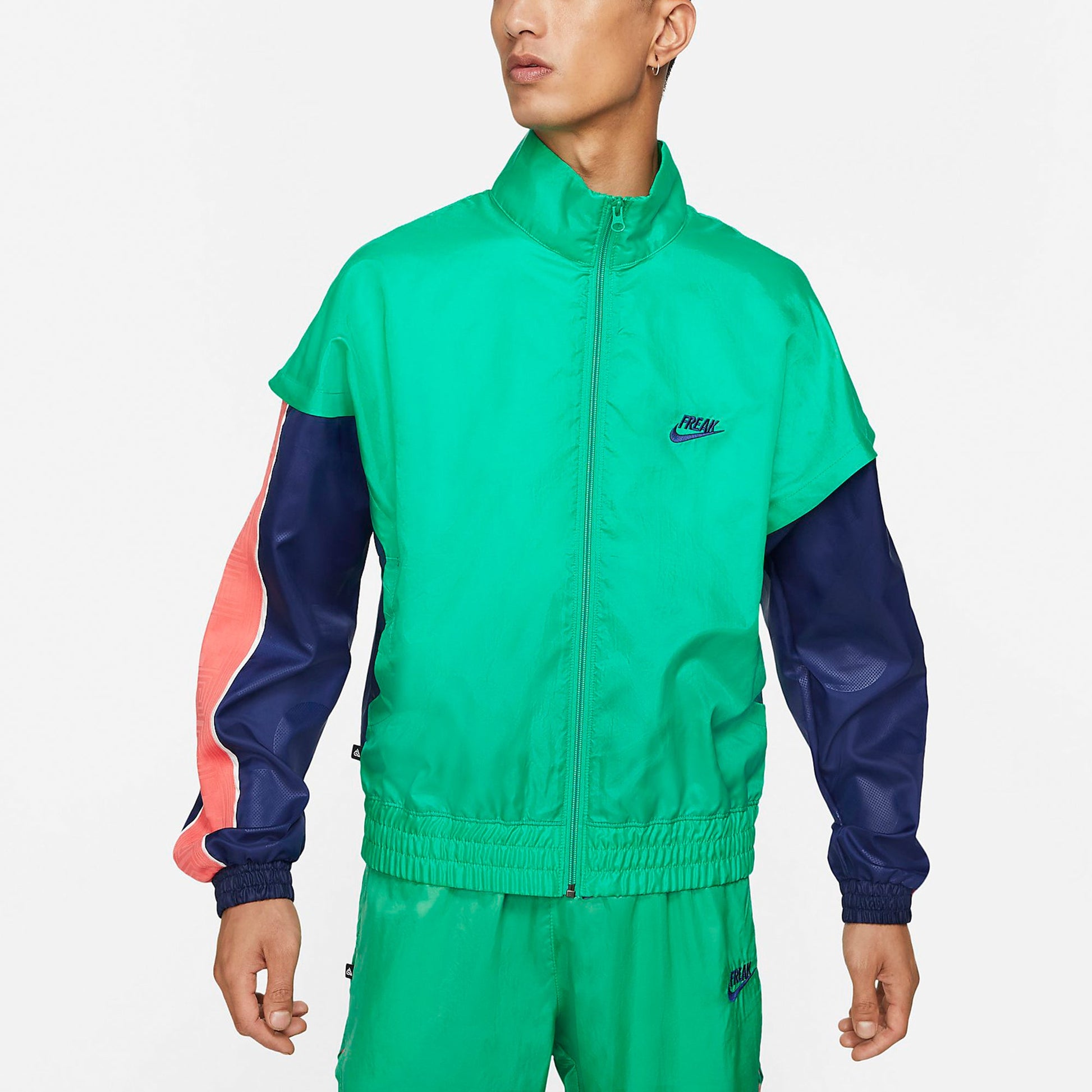 Nike Giannis Lightweight Colorblock Jacket 'Green' DA5670-372