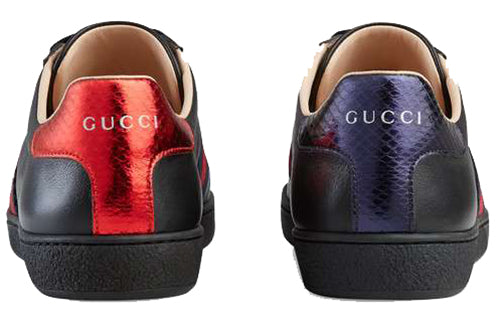 (WMNS) Gucci Ace Embroidered Low 'Black' 431942-A38G0-1284