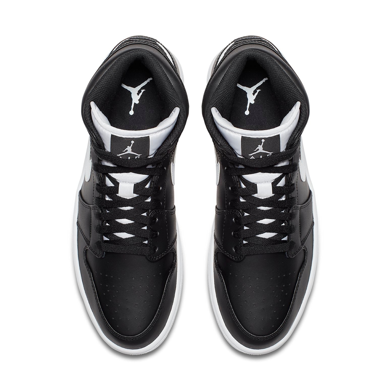 Air Jordan 1 Retro Mid 'Black White' 554724-038