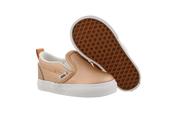 (TD) Vans Slip-On V 'Metallic Leather - Light Copper' VN0A3488U4W