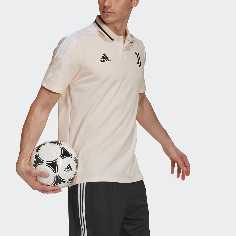 adidas Juve Polo Juventus Soccer/Football Sports Short Sleeve Polo Shirt Pink GK8609