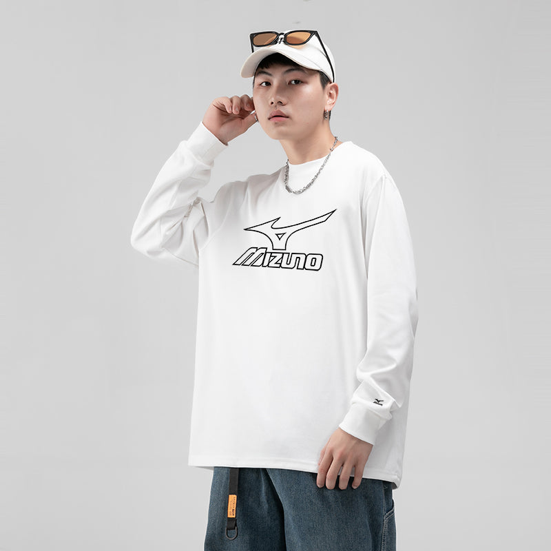 Mizuno Logo Graphic Long Sleeve T-shirt 'White' A2CA2A08