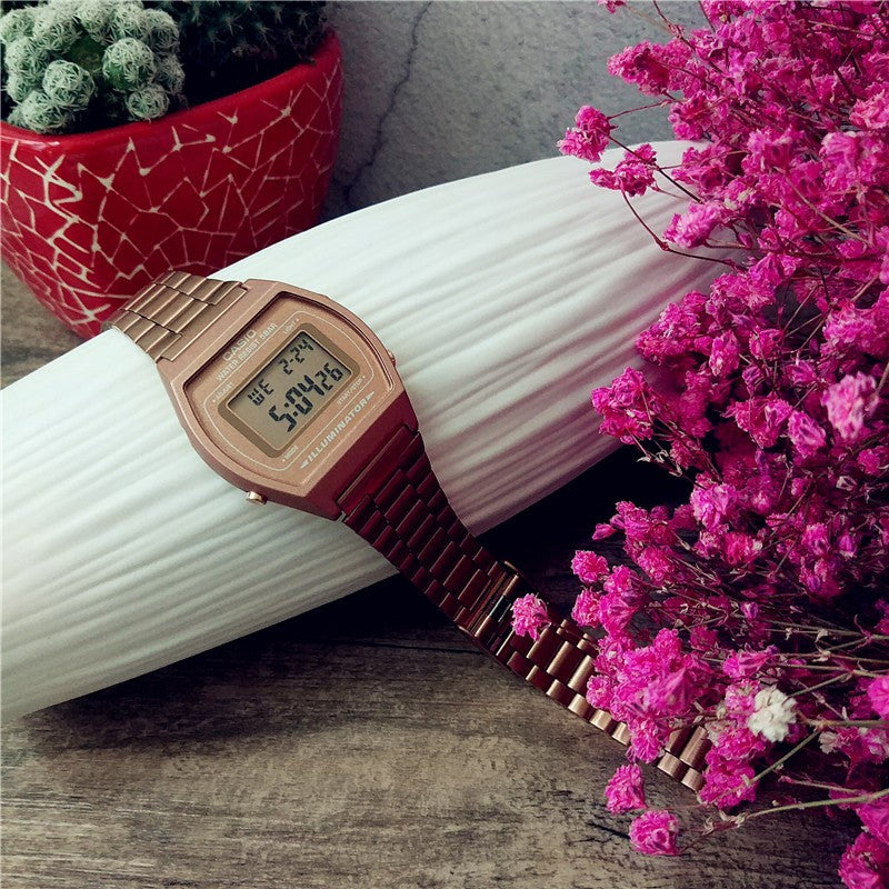 CASIO Waterproof Unisex Mens Rose Gold Digital B640WC-5A