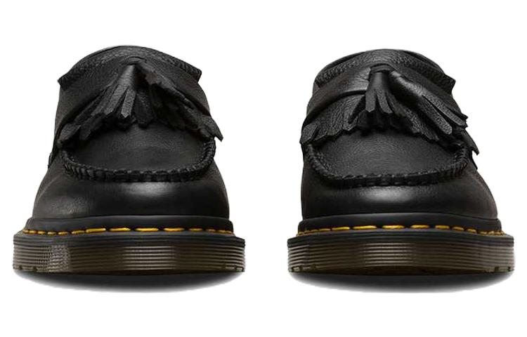 (WMNS) Dr. Martens Adrian Virginia Leather Tassel Loafers 'Black' 22760001