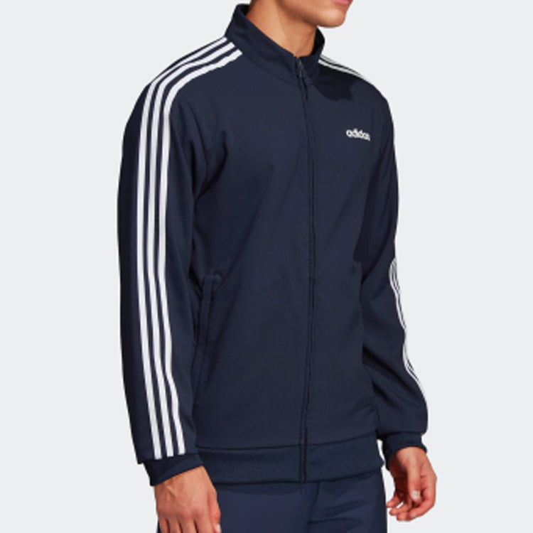 Men's adidas Sports Stylish Woven Navy Blue Jacket DU0458