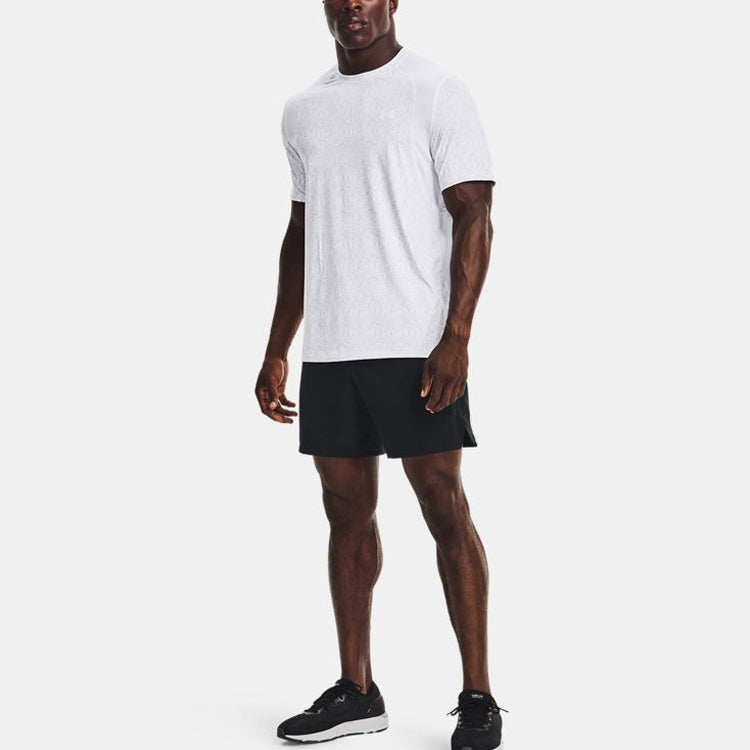 Under Armour Iso-Chill Run 200 Print Short Sleeve 'White' 1366497-100