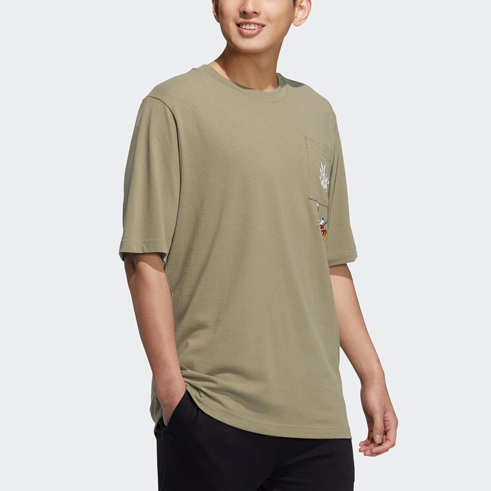adidas neo x Disney Crossover M Mf Tee 4 Mickey Avatar Printing Sports Short Sleeve Green HF0455