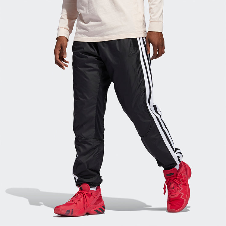 adidas Nxt Lvl St Side Rough Striped Basketball Trousers Men Black FT3294