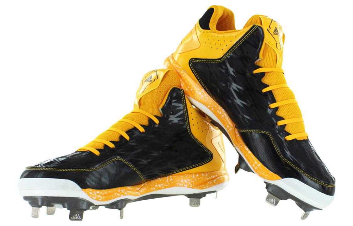 adidas PowerAlley 2 baseball Cleats Style 'Black Yellow' D74073