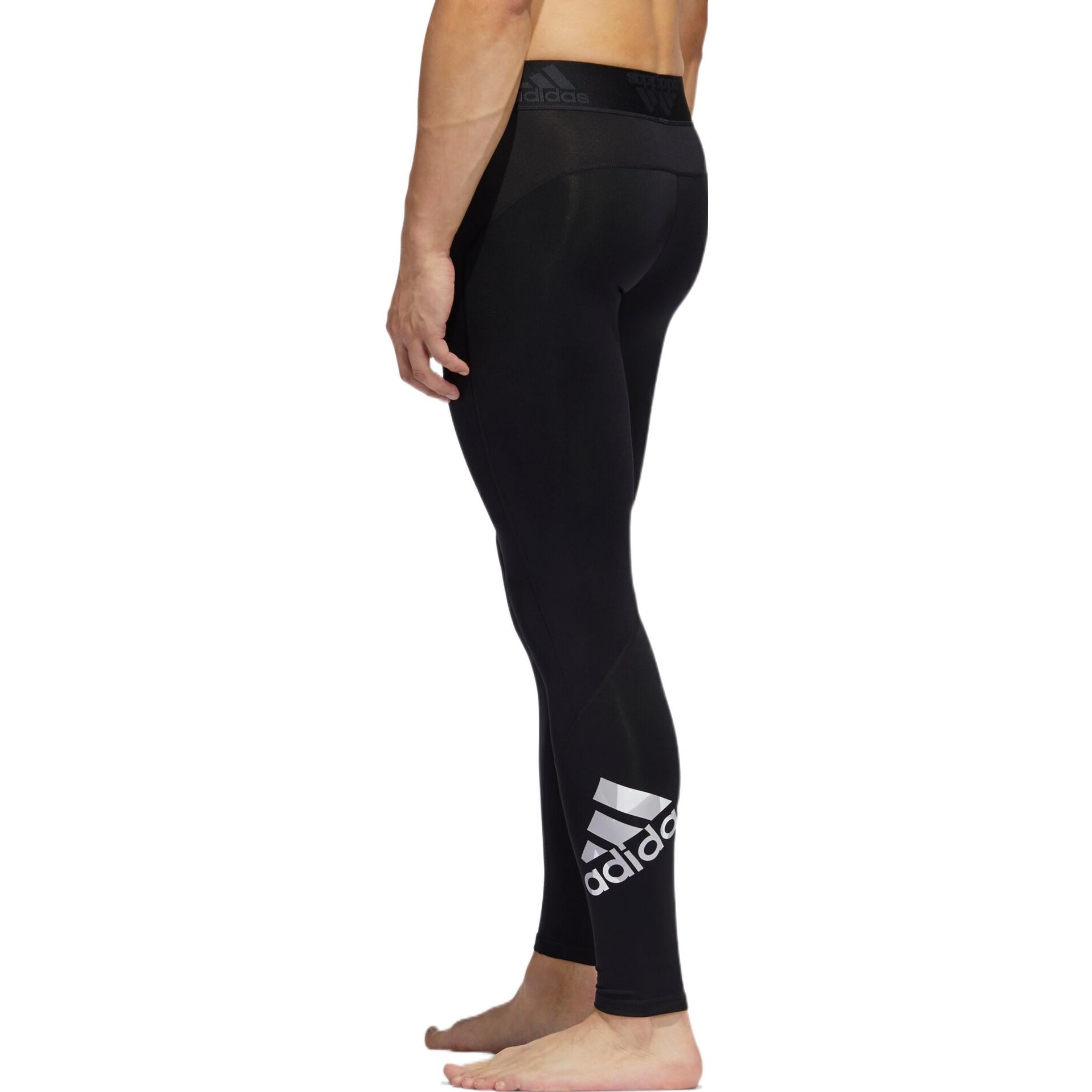 Men's adidas Solid Color Tight Sports Pants/Trousers/Joggers Black GC8252