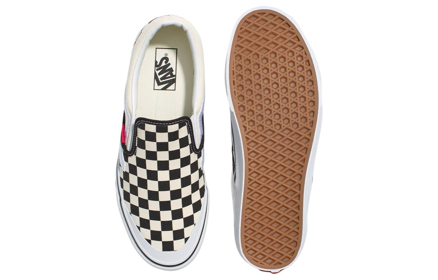 Vans Classic Slip-On 138 Sidestripe 'Black Checkerboard' VN000BW3BKC