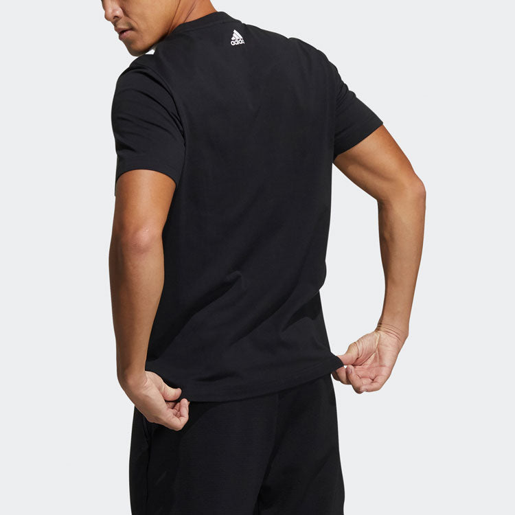 adidas Fi Tee Sub Bos Logo Printing Round Neck Short Sleeve Black GP0965