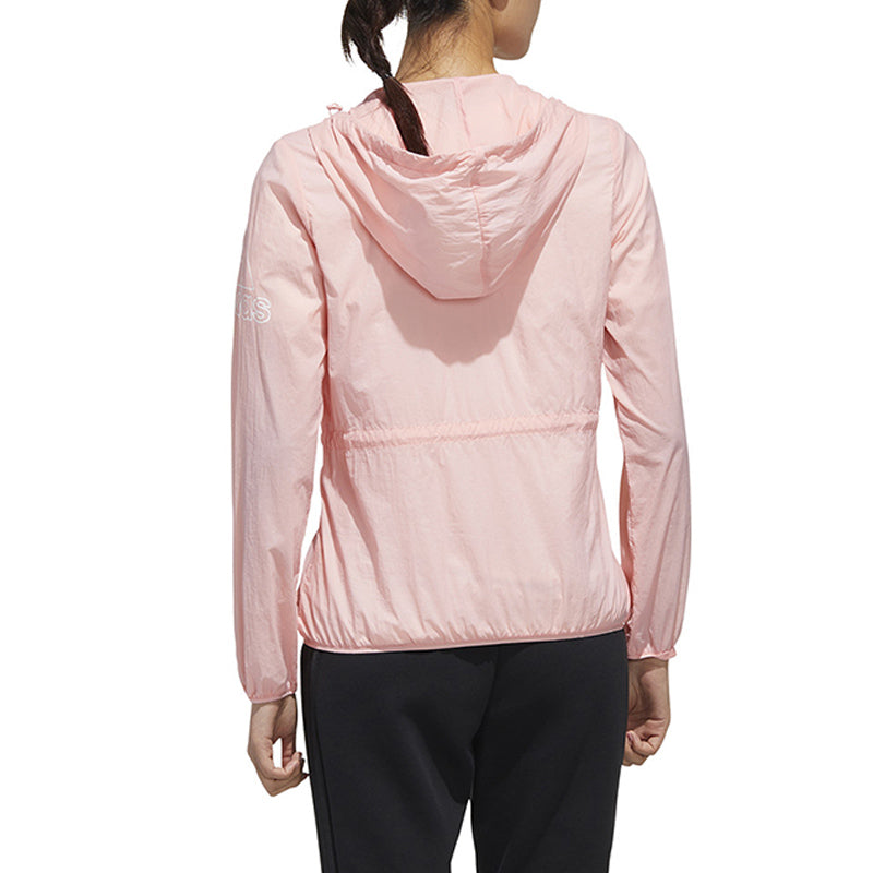 (WMNS) adidas Windbreaker Bos Jacket Windproof Pink Red FT2886