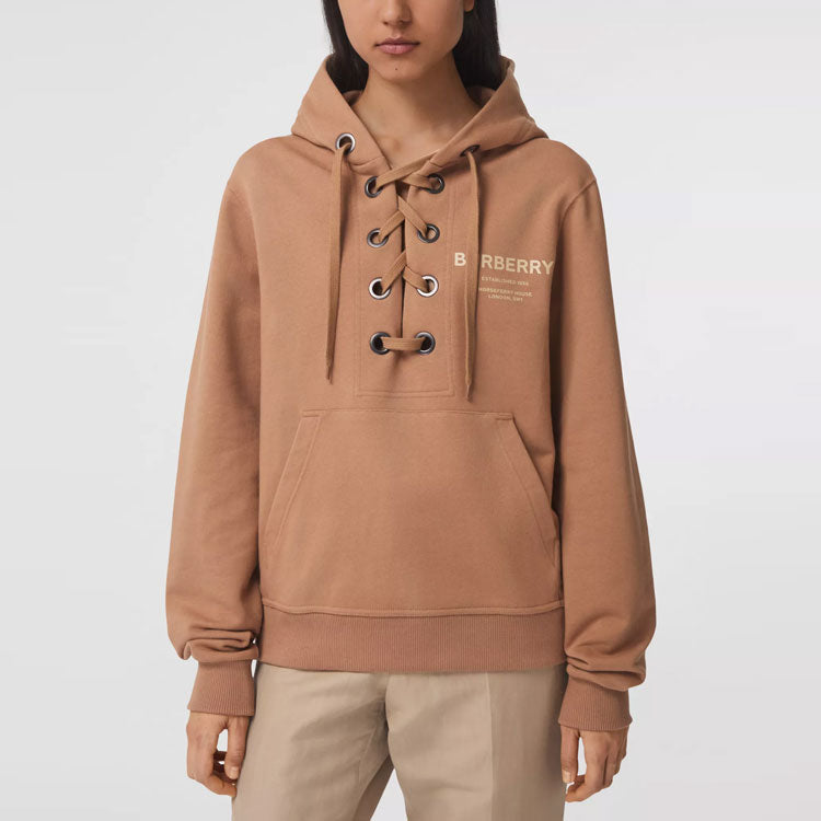 (WMNS) Burberry SS21 Printing Cotton Loose Hoodie 80386901