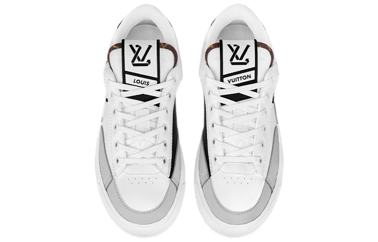 (WMNS) LOUIS VUITTON LV Charlie Sneakers 'White Grey Black' 1A9RWM