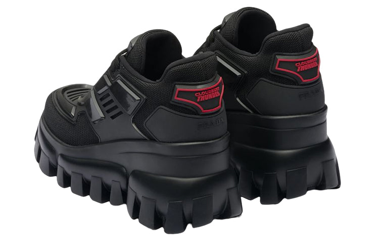 (WMNS) PRADA Cloudbust Thunder Mid Top Sneakers 'Black' 1E819L_3KR2_F0002_F_B080