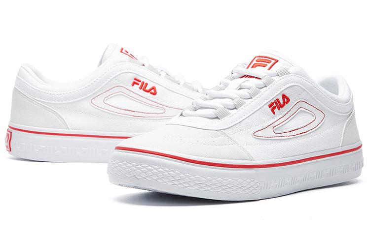 FILA CLASSIC BOARDER skateboard canvas shoes White/red F12M034423FWT