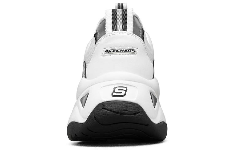 (WMNS) Skechers D Lites 3.0-Endless Chic Shoes Black/White 149255-WBK