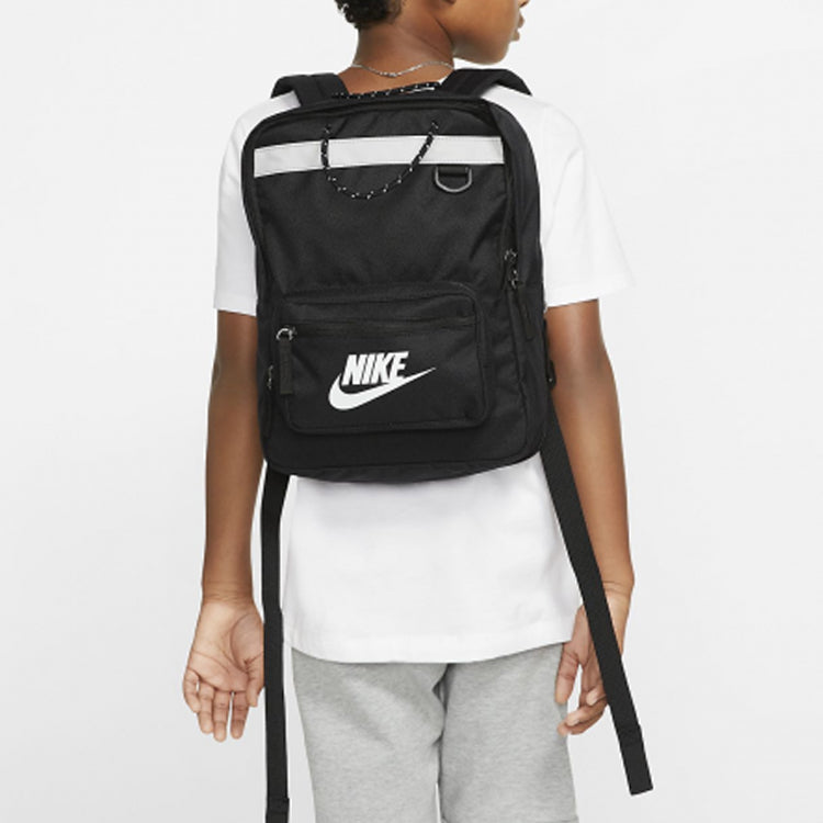 Nike mini Small schoolbag Large logo Athleisure Casual Sports Student schoolbag backpack Black BA5927-010