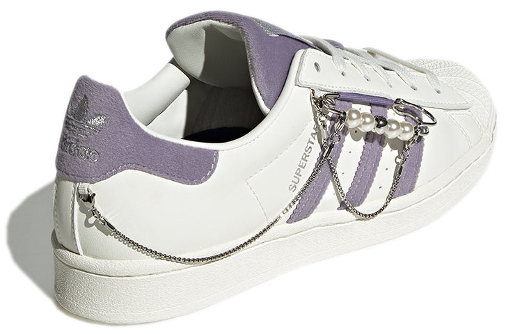 (WMNS) adidas originals Superstar SneakersShoes 'White Purple' GZ3389