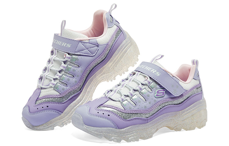 (GS) Skechers D'lites Electric Coloring 'Purple' 319042L-PRMT