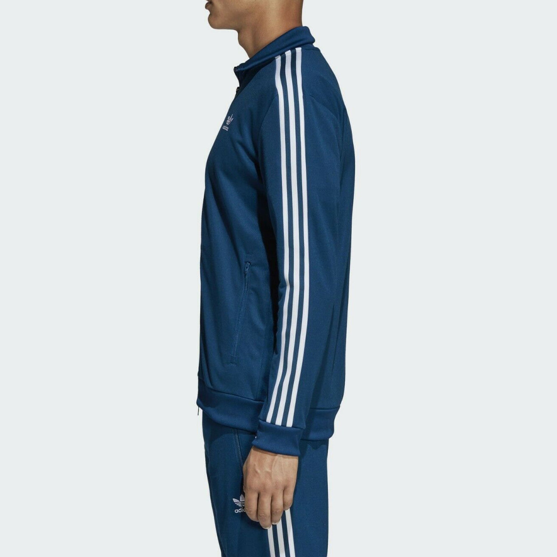 adidas originals Firebird Track Jacket Zipper tournament Sports Stand Collar Blue DV1522