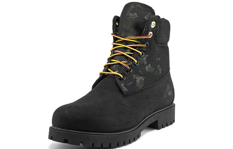 Timberland Heritage 6 Inch Boot 'Black Nubuck with Camo' A2KK9W