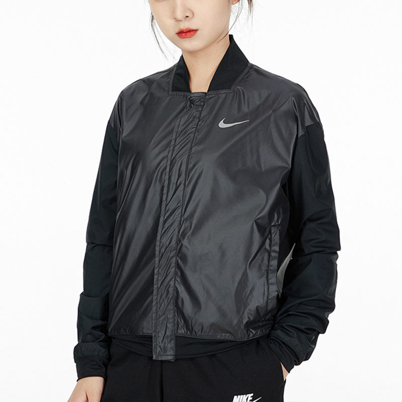 (WMNS) Nike Casual Short Woven Jacket Black DD6848-010
