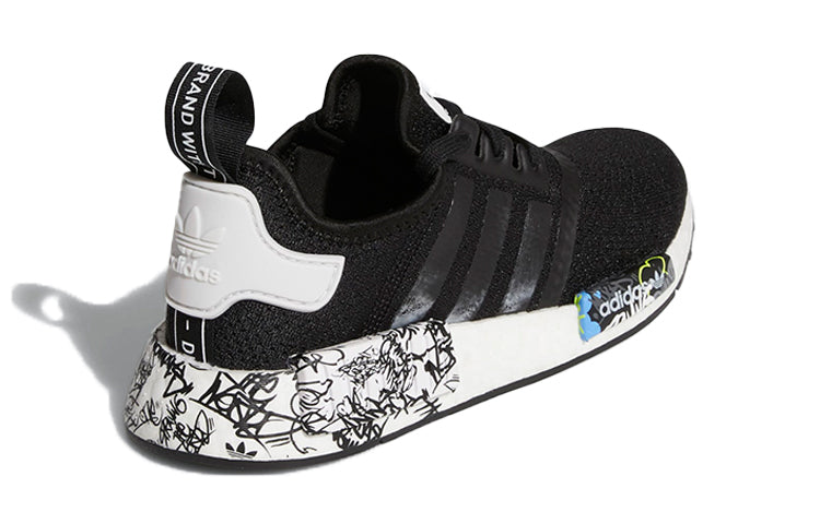 (GS) adidas NMD_R1 J 'Black Graffiti' EH1383