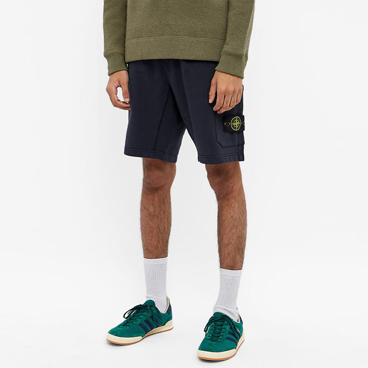 STONE ISLAND Garment Dyed Sweat Shorts 'Navy' 761564651-V0020