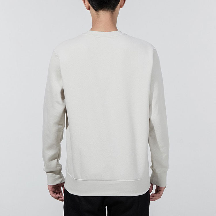 Men's Nike Logo Casual Sports Round Neck Pullover Beige BV2663-072