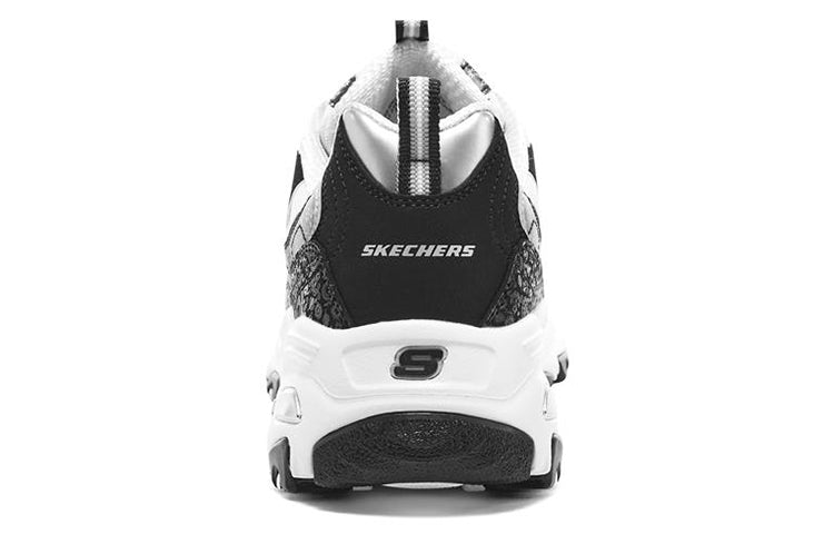 (WMNS) Skechers D'lites 4.0 'Black White' 896135-BKW