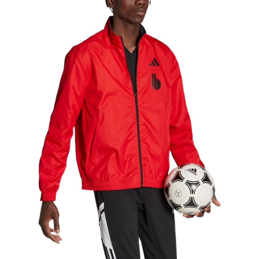 adidas World Cup Belgium Reversible Jacket 'Black Red' HE1431