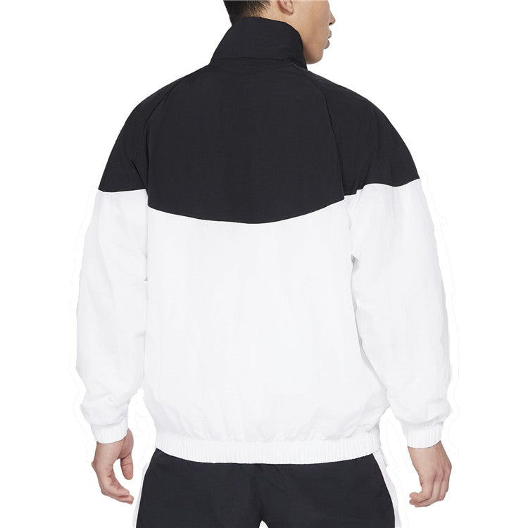 Nike Logo Print Hooded Jacket Black/White DA2493-010