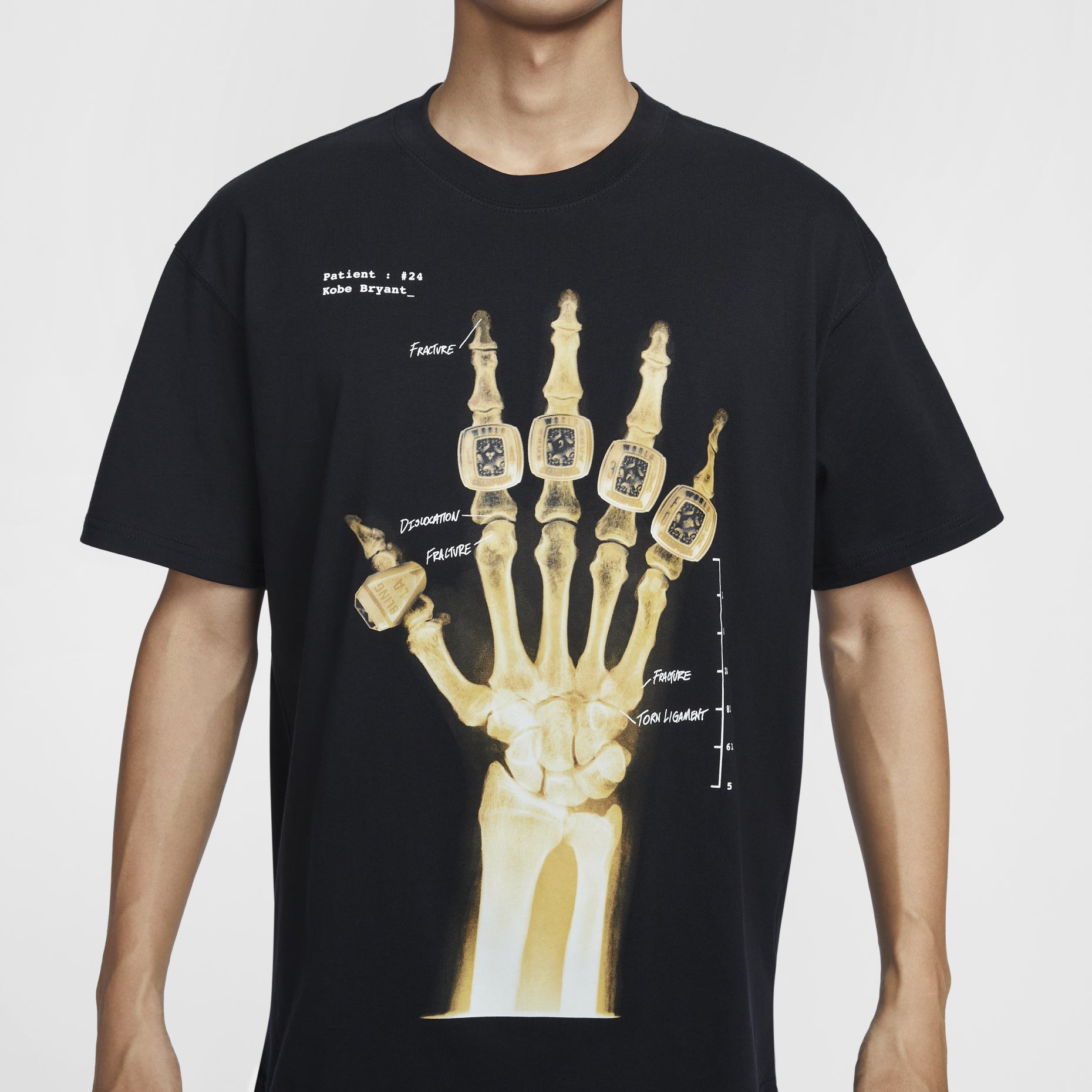 Nike Kobe T-shirt Asia Sizing 'X-Ray Black' HV6695-010