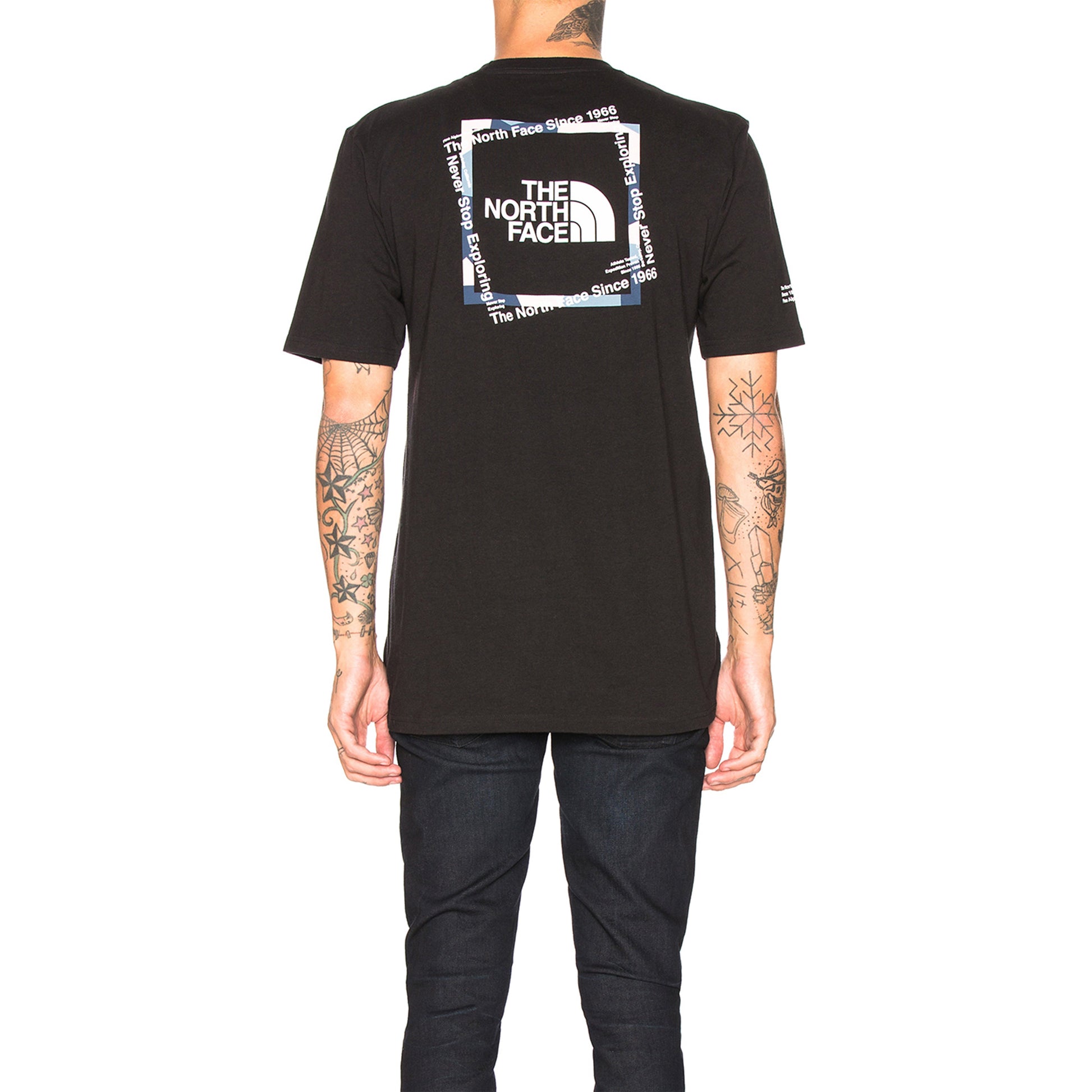 Men's THE NORTH FACE Mens Modified Heavyweight Tee Short Sleeve Black NF0A4NDUJK3