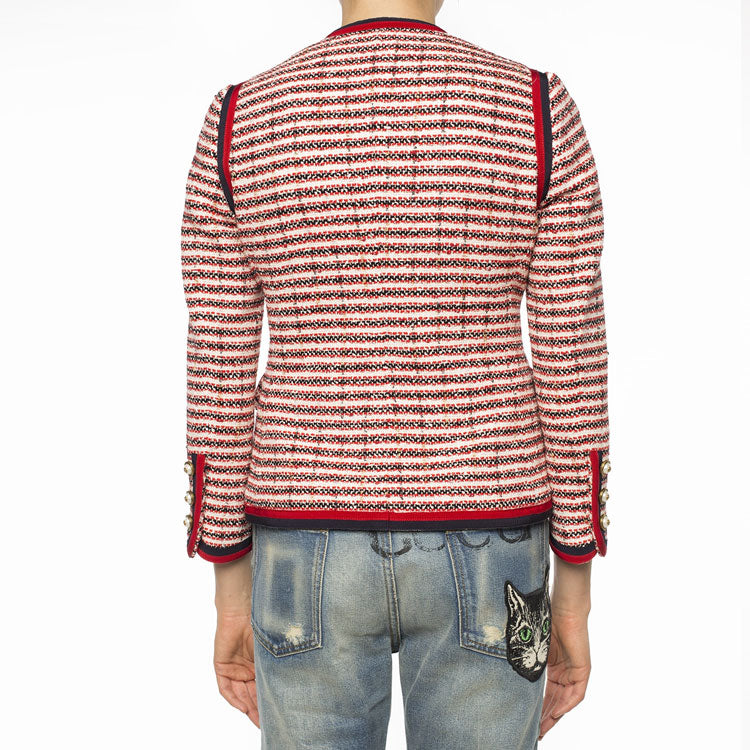 (WMNS) Gucci Stripe Jacket Red 482665-ZKM24-9381