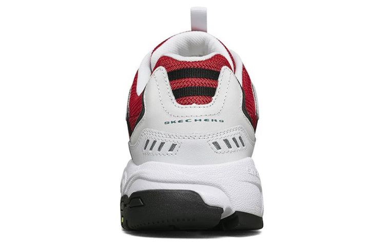 Skechers Stamina Running Shoes White/Black/Red 237068-WRBK